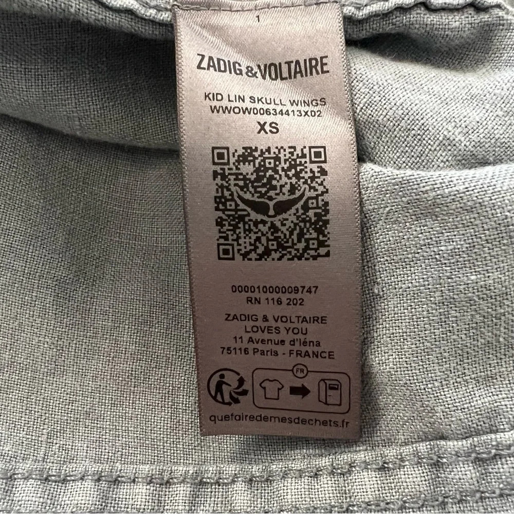 Zadig & Voltaire  linen military jacket. Back design. - Picture 9 of 9